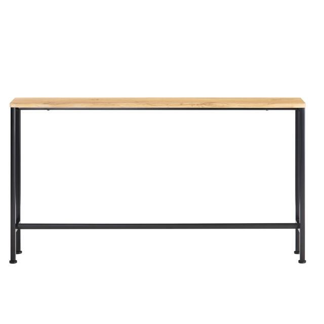 SoBuy Slim Console Table for Hallway & Living Room, Light Oak/Black, 47.2x7.9x25.6 in, 5.75 kg - FSB19-E