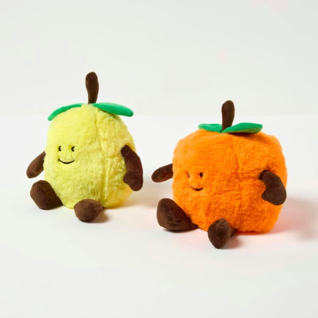 Homescapes Lemon and Orange Doorstop Set of 2