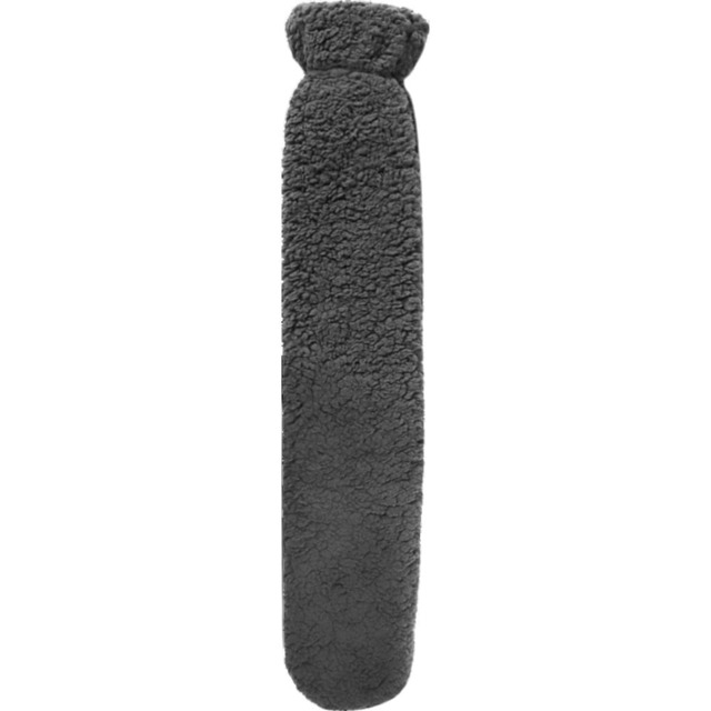 Hearth and Home Long 2L Sherpa Hot Water Bottle And Cover Grey Grey One Size 1