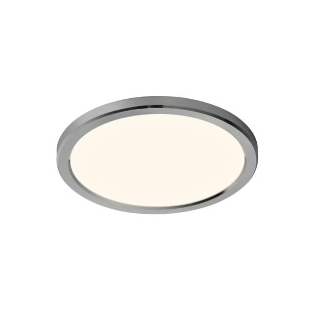 Nordlux Oja Indoor Ceiling Light Silver Plastic Intergrated LED 3-Level Dimming - Mains Powered, IP54
