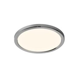 Nordlux Oja Indoor Ceiling Light Silver Plastic Intergrated LED 3-Level Dimming - Mains Powered, IP54