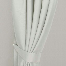 "Homescapes Ivory Herringbone Chevron Curtain Tie Back Pair Cream Ivory 66cm (26"")"