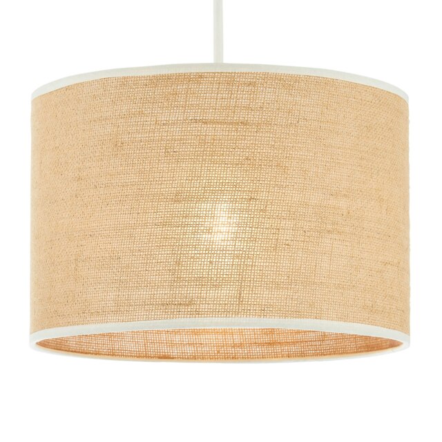 BHS Burlap Easy Fit Light Shade, Natural Cream Natural 1