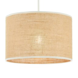 BHS Burlap Easy Fit Light Shade, Natural Cream Natural 1