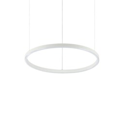ORACLE Slim 50cm DALI Dimmable 3000K Round Integrated LED Pendant Ceiling Light White