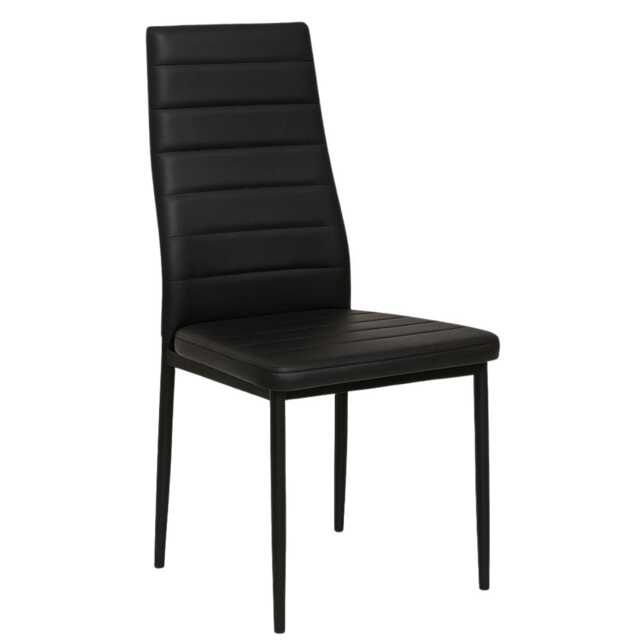 Kitchen Dining Chairs X6 Black Faux Leather Chairs Furnitur, Kosy Koala