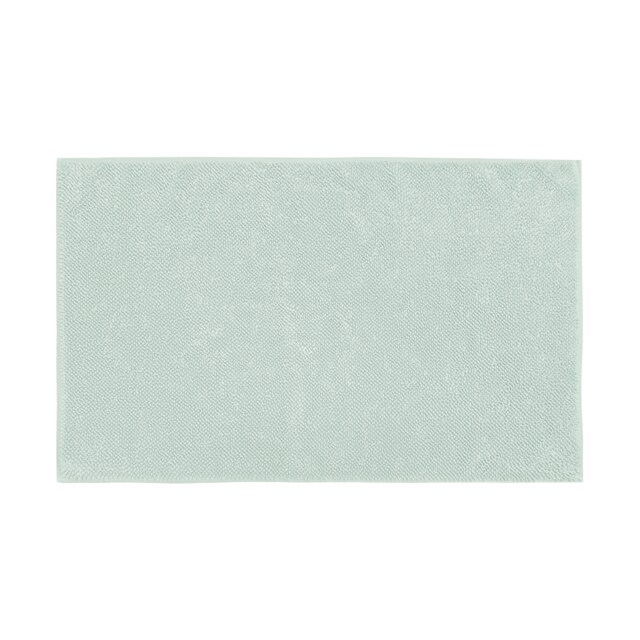 "Luxury Loop Reversible Organic Cotton Bath Mat Blue Duckegg 50 x 80cm (20 x 32"") 1"