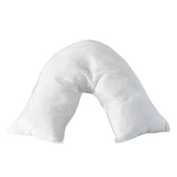 Microfibre Soft Touch V Shape Plain Dyed Pillowcase White White