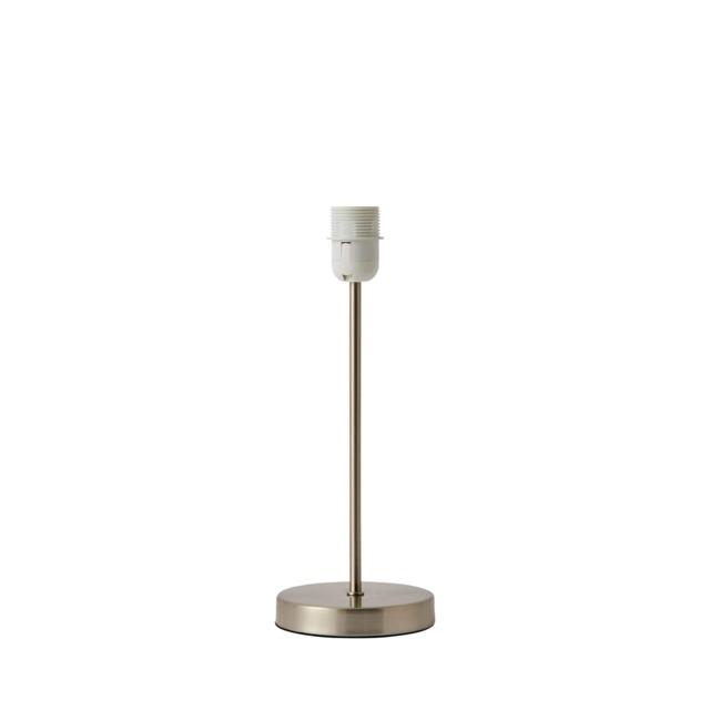 ValueLights Charlie Brushed Chrome Table Lamp Base Only