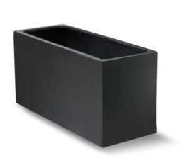 Primrose Polystone Large Black Rectangular Trough Planter 100cm