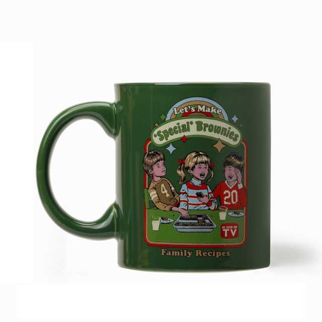 Lets Make Special Brownies Green Mug Candle - Brownie