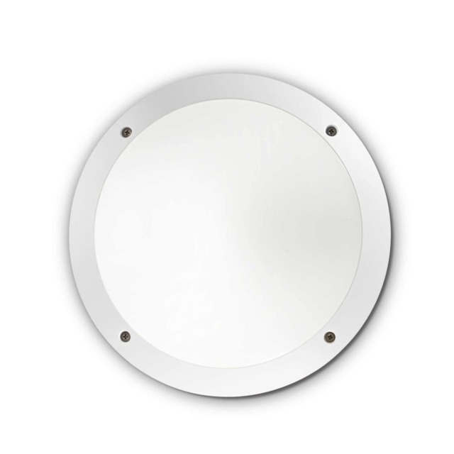 Lucia LED 1 Light Diffuser Outdoor Flush Ceiling / Wall Light White IP66, E27