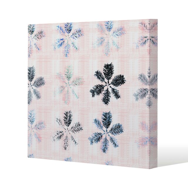 Colorful pine leaves (Canvas Print) Cream