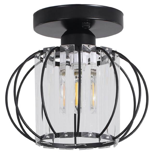 Living and Home Metal Lantern-Shaped Pendant Light
