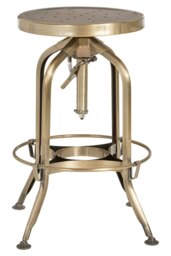Gator Brass Adjustable Stool Gold Gold