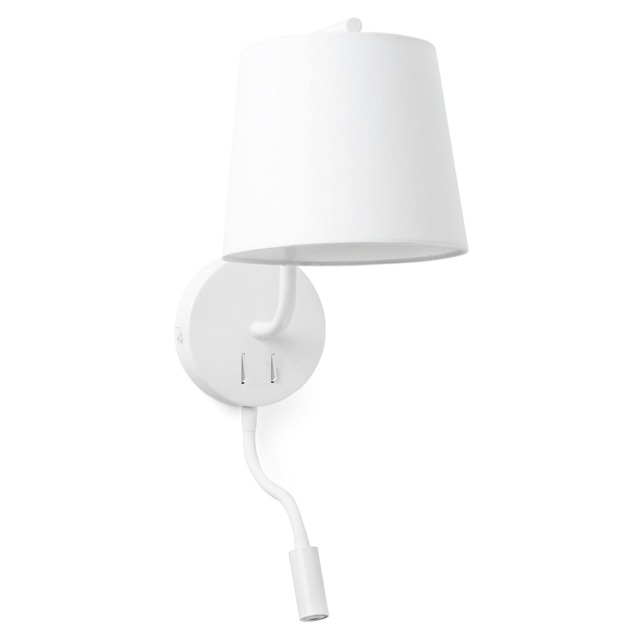 LED 1 Light Indoor Wall Light Reading Lamp White, E27