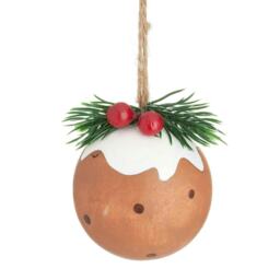 Sass & Belle Christmas Bauble Christmas Pudding