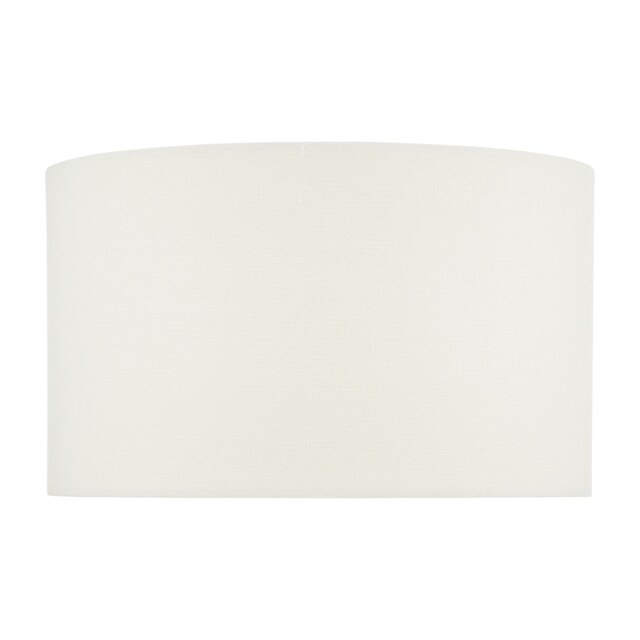 Esarosa White Linen Drum Shade 37cm