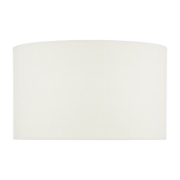 Esarosa White Linen Drum Shade 37cm