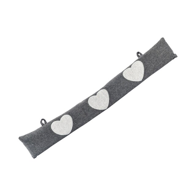 Nicola Spring Herringbone Draught Excluder - 78.5cm - Heart