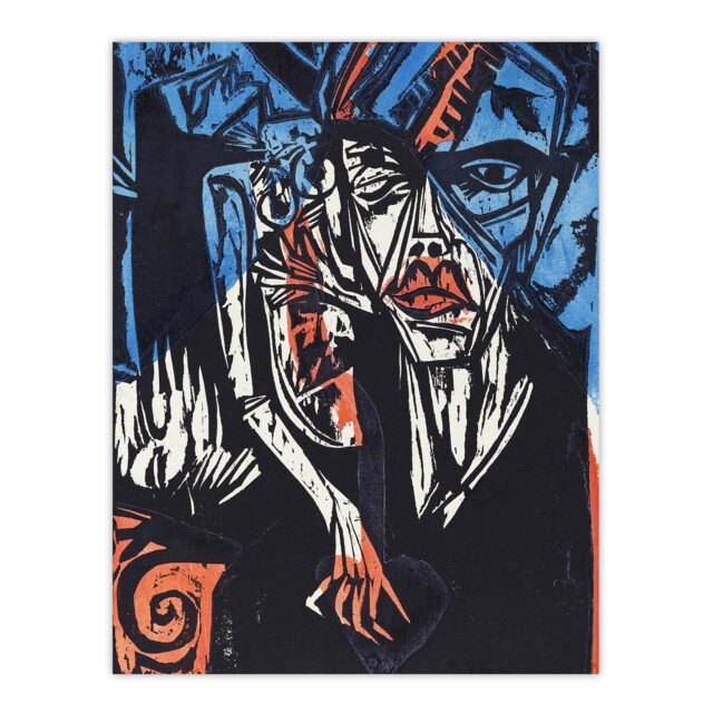 The Agonies of Love Ernst Ludwig Kirchner Wall Art Poster Print