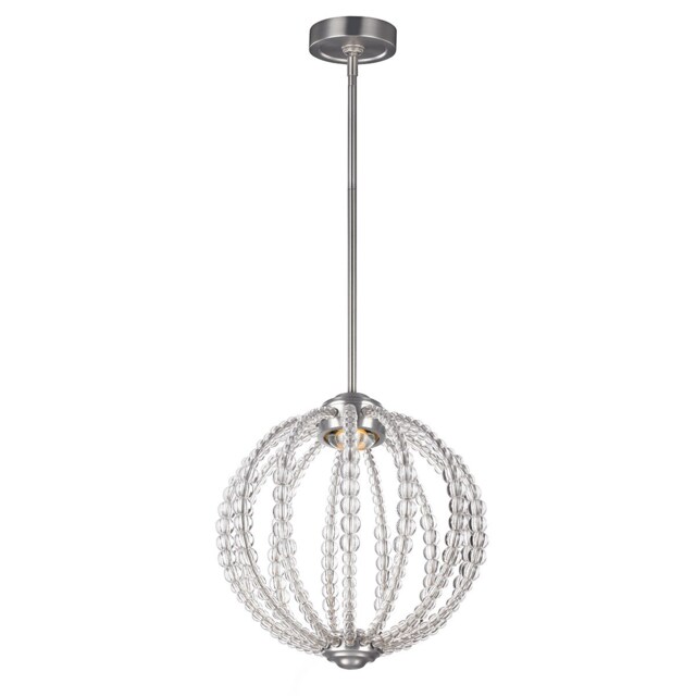 Oberlin LED 1 Light Small Spherical Ceiling Pendant Satin Nickel