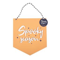 Something Different Spooky Season Hanging Plaque - Orange - One Size