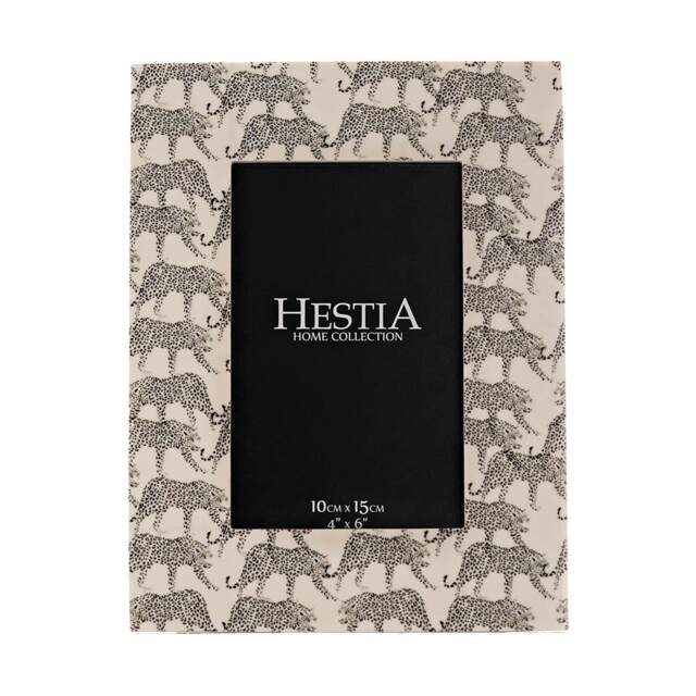 "Hestia Jaguar Resin Photo Frame - 4""x6"" HE1862F46 Multi One Size"