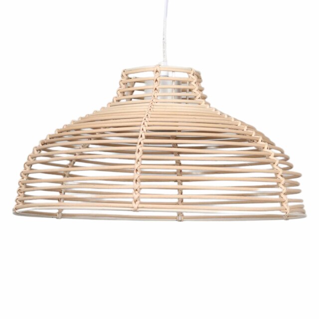 Katrina - Rattan Dome Pendant Lightshade Cream Large 1
