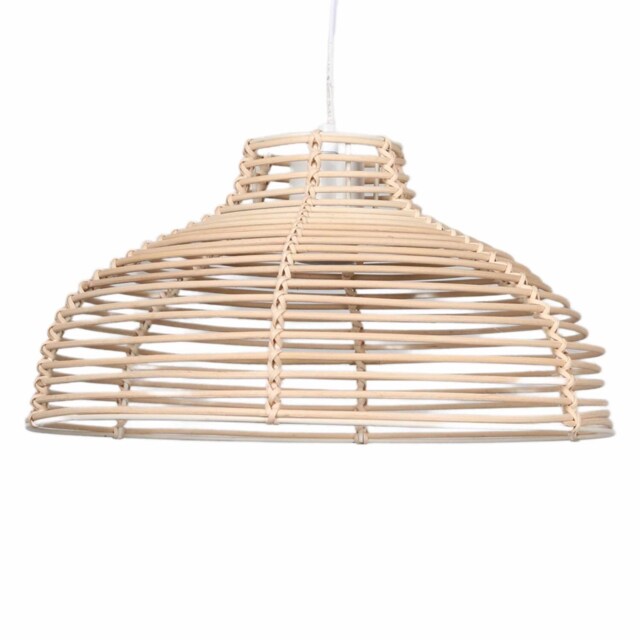 Katrina - Rattan Dome Pendant Lightshade Cream Large 1
