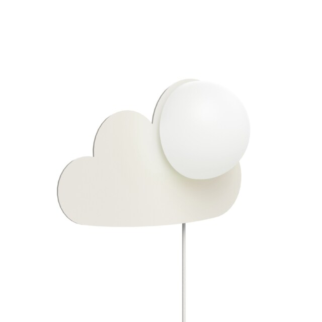 Nordlux Skykucloud Indoor Wall Light White Plastic Sensor E14 Diffused - Plug In or Mains Powered , IP20 White White