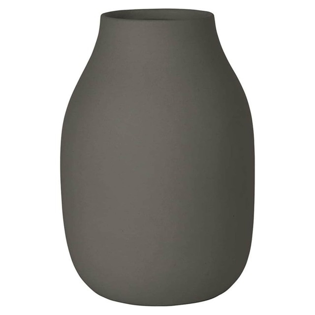 Blomus Colora Ceramic Vase L - Steel Grey