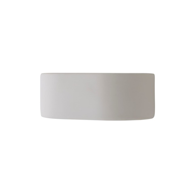 ValueLights Ceramic White Paintable Planter Flush Uplighter Wall Light