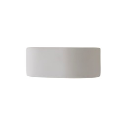 ValueLights Ceramic White Paintable Planter Flush Uplighter Wall Light