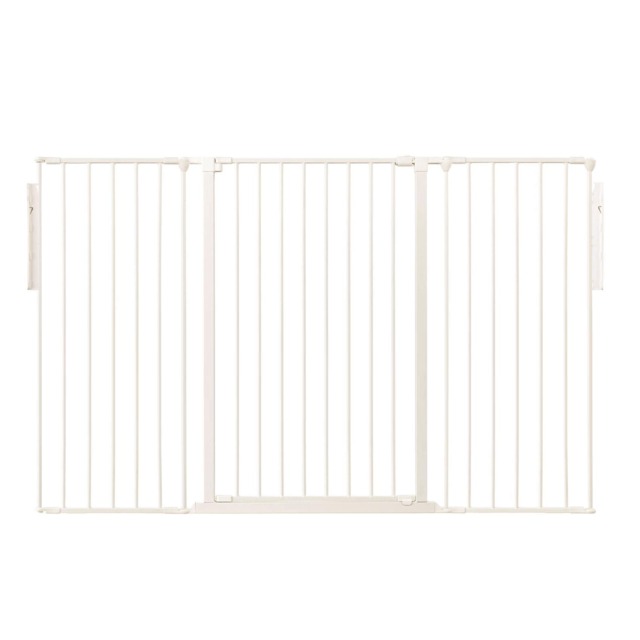 Safetots Premium Extra Tall Room Divider, up to 174cm Wide, White, 105cm Tall, Multi Panel Barrier for Baby and Toddler White