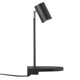 Nordlux Cody Indoor Wall Light Black Metal Sensor GU10 Shelf - Plug In or Mains Powered , IP20