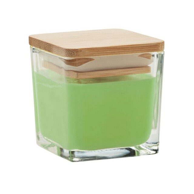 MidOcean Pila Green Apple Square Bamboo Scented Candle - Lime - One Size Green