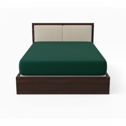 Satin Stripe Soft Touch Fitted Sheet 40cm Extra Deep Skirt Bed Linen Green King
