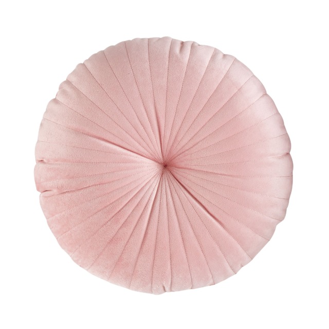 Catherine Lansfield Round Cushion Soft Touch Cushion Pink 40x40cm