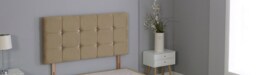 "Mink Plush Velvet Cube Headboard Multi 4FT Small Double 26""inch Headboard"