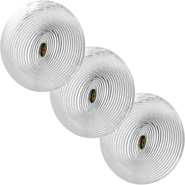 Pisces 3 Pack Bird Deterrents Reflective Flashing Spinner Heron Pest Scarer Shiny Spinning Garden Fish Pond Protection Set of 3