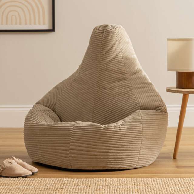 Dalton Medium Beanbag Corduroy Natural Beige Cream Natural 1