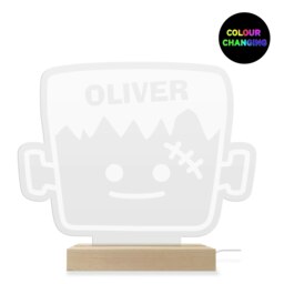 Personalised Frankenstein Wooden LED Light