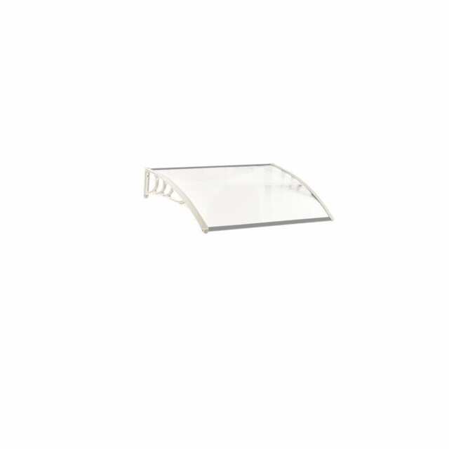 Living and Home Window Door Awning Canopy with Brackets - L150*W100*H28 White