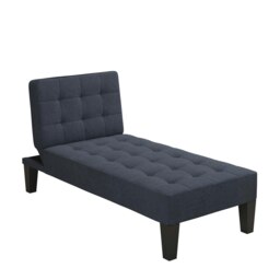 Adalynn Chaise Lounger Blue Linen Blue BLUE LINEN Three Seater