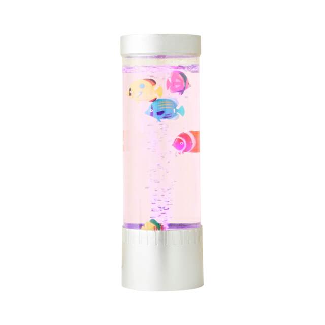 ValueLights 32cm Colour Changing Bubble Fish Table Lamp