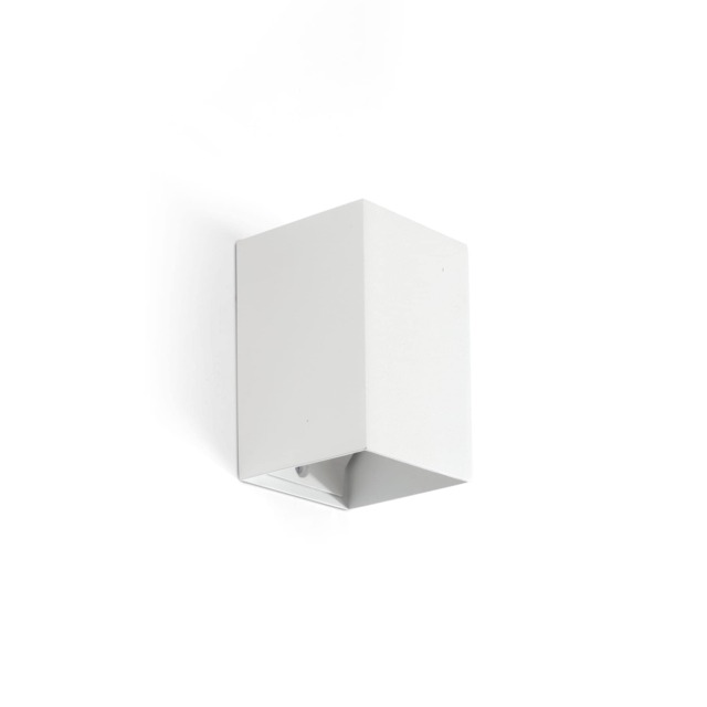 Lune Square Flush Wall Lamp White 1x GU10