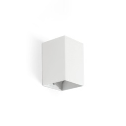 Lune Square Flush Wall Lamp White 1x GU10