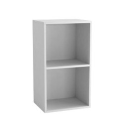 Wooden Bookcase Shelving Display Storage Shelf Unit Wood Shelves Multi White - 2 Shelf 1