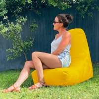 rucomfy Indoor Or Outdoor Adults Water Resistant Beanbag Chair